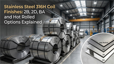 Stainless Steel 316H Coil Finishes 2B, 2D, BA and Hot Rolled Options Explained